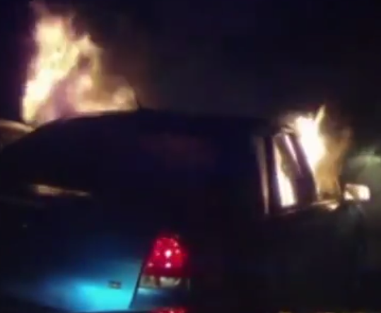 VIDEO: Taser Deployed, Car Erupts in Flames