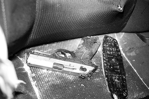Gun found at scene