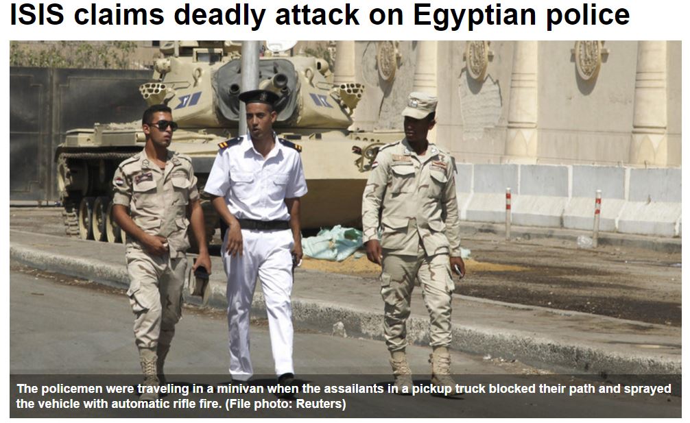 ISIS Cop attack egypt