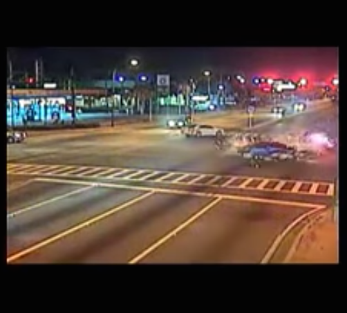 VIDEO: Officer Blows Intersection, Slams Civilian