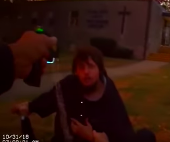 BODYCAM: Officer Tased by Suspect During Scuffle