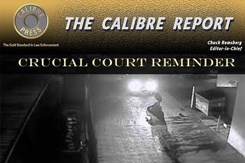 The Calibre Report: Court Reminder – When You Have Time, Use It Wisely Before Shooting