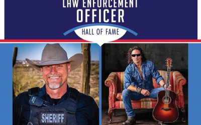 Presenting Emcee Sheriff Mark Lamb and Musician David Bray USA 2023 National Law Enforcement Officer Hall of Fame Induction Ceremony