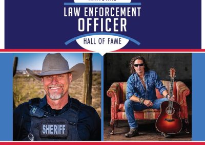 Presenting Emcee Sheriff Mark Lamb and Musician David Bray USA 2023 National Law Enforcement Officer Hall of Fame Induction Ceremony